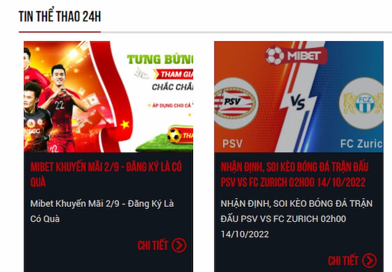 Vì sao lại tin tưởng vào trang web cá độ bóng đá Mibet